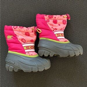 Sorel Pink and Gray Kids' Boots